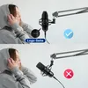 Microfono a condensatore USB da studio per gaming, Anteprima dell’immagine prodotto 5