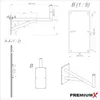 PremiumX 80cm Wandhalter Aluminium SAT Wand Halterung mit Produktbild-Vorschau 4