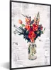 MuchoWow® MuchoWow® Gerahmtes Poster Blumen - Zeitungen - Produktbild-Vorschau 1