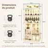 Vitrine Puluomis : Vitrine en verre avec éclairage à 3 Voir les images du produit 4
