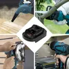 A collage of images showing various power tools and a battery adapter. Produktbild-Vorschau