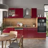 Küchenzeile Vicco Fame-Line Bordeaux Hochglanz/Goldkraft Produktbild-Vorschau 4