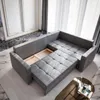 Masseno Ecksofa LIRENO R-S mit Schlaffunktion L-Form, Sofa Produktbild-Vorschau 5