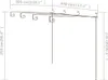 vidaXL Zahradní pergola Antique Brown 4x3x2,5 m Železo Náhled obrázku produktu 7