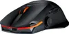 A studio shot of a black gaming mouse with orange and red accents. Produktbild-Vorschau