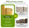 Ikodm 160 x 400 cm PVC rohož na ochranu soukromí, bambusová Náhled obrázku produktu 4