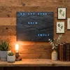 WordClock Jupiter Schiefer Optik -  LED Wortuhr 50 × 40 cm Produktbild-Vorschau 4