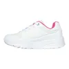 A side view of a white SKECHERS sneaker with pink accents. Produktbild-Vorschau