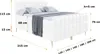 ALTDECOR Boxspringbett mit Gold Füßen, Matratze und Produktbild-Vorschau 6