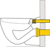 Haas Wand-WC-Anschlussgarnituren - 180 mm lang - mit Náhľad obrázku produktu 3