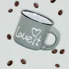 Set di 6 tazze da espresso in ceramica moderna marrone Anteprima dell’immagine prodotto 4