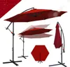 Ombrellone Izrielar 3,5 m rosso Ombrellone da giardino con Anteprima dell’immagine prodotto 13
