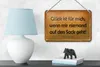 Blechschild Spruch 18x12cm Glück wenn niemand auf den Sack Produktbild-Vorschau 4
