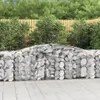 vidaXL Gabbione con arco alto 400x50x80/100 cm Ferro Anteprima dell’immagine prodotto 2