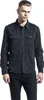 A man wearing a black long-sleeved shirt and black jeans, posing against a white background. Produktbild-Vorschau