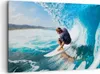 Bild auf Leinwand - Leinwandbild - Surfen Surfer Ozean Produktbild-Vorschau 1