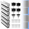 6x Solarmodul Halterung 12 cm Balkonkraftwerk Halterung Produktbild-Vorschau 1