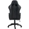 The back view of a black gaming chair. Produktbild-Vorschau