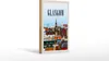 Holzschild Reise 12x18 cm Glasgow Scotland Altstadt Produktbild-Vorschau 2