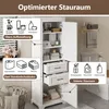 Merax kúpeľňová skrinka Vysoká skrinka, vitrína s 2 Náhľad obrázku produktu 6