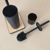 Szczotka do WC z uchwytem na papier toaletowy i bambusową Podgląd zdjęcia produktu 5