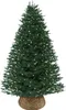 A decorated Christmas tree with lights on a white background. Produktbild-Vorschau