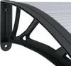 vidaXL Tettoia per porta nera e trasparente 300x75 cm in Anteprima dell’immagine prodotto 6