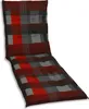 GO-DE Textil, Liegenauflage, Karo rot grau, 20303-05 Produktbild-Vorschau 1
