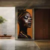 ARTHUB® Leinwandbild 40x80 cm, African Woman On Orange | Produktbild-Vorschau 9