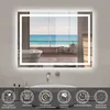 Miroir lumineux 80x60cm,3 couleurs + dimmable + anti-buée + Voir les images du produit 2