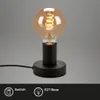 Nachttischlampe Retro mit Kabelschalter, E27 Fassung, max. Produktbild-Vorschau 2