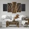 Bild auf Leinwand - Leinwandbild - 5 Teile - Blatt golden Produktbild-Vorschau 6