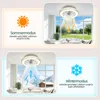 Deckenventilator mit Beleuchtung mit Kristall-Optik, LED Produktbild-Vorschau 3