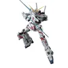 A white robot action figure with red accents and a blue sword is posed dynamically against a white background. Anteprima dell’immagine prodotto