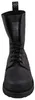 Auf dem Bild ist ein schwarzer Stiefel abgebildet der einen hohen Schaft hat. Der Stiefel ist von der Seite zu sehen und zeigt ein schlichtes Design mit einer robusten Sohle. Produktbild-Vorschau