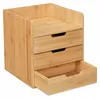 Organizer da scrivania Relaxdays, 3 cassetti, portaoggetti Anteprima dell’immagine prodotto 10