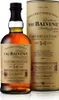 A bottle of Balvenie Caribbean Cask 14 Year Old Single Malt Scotch Whisky and its cylindrical gift box are displayed together. Produktbild-Vorschau