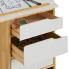 Kinderschreibtisch EMMA aus Kiefer Massivholz, natur/weiß - Produktbild-Vorschau 5