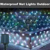 Solar Lichterkette 192 LED, 3 m x 2 m, Weiß, Für Garten Und Produktbild-Vorschau 4