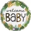 18"/Ø46cm Folienballon Dschungel "Welcome Baby" Produktbild-Vorschau 1