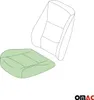 An illustration of a car seat cushion and the seat back. Produktbild-Vorschau