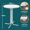 CASARIA Stehtisch klappbar Ø70 cm, Bartisch rund Produktbild-Vorschau 8