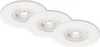 LED Einbauleuchten Dimmbar 3er Set IP44 5 W weiß Kunststoff Produktbild-Vorschau 1
