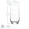 LAV Bicchieri highball Diamond, 6 pezzi, 385 ml - lo stile Anteprima dell’immagine prodotto 3