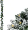 LED Tannengirlande mit Schnee und Glitzer warm weiß Produktbild-Vorschau 1