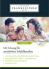 A family (man, woman, child) lying on a bed and reading a book, with product branding and features listed. Produktbild-Vorschau