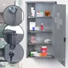 Jago® Medizinschrank - Abschließbar, 4 Fächer, Stahl, Glas, Produktbild-Vorschau 22