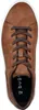 A top-down view of a brown leather sneaker. Produktbild-Vorschau