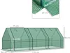 Outsunny Skleník na rajčata Studený rám 270x90x90 cm Zelený Náhled obrázku produktu 8