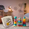 Spardose aus Holz für Kinder mit süßer Maus und Münze sowie Produktbild-Vorschau 6